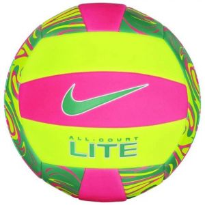 М'яч волейбольний Nike ALL COURT LITE VOLLEYBALL DEFLATED PINK/VOLT/GREEN size 5